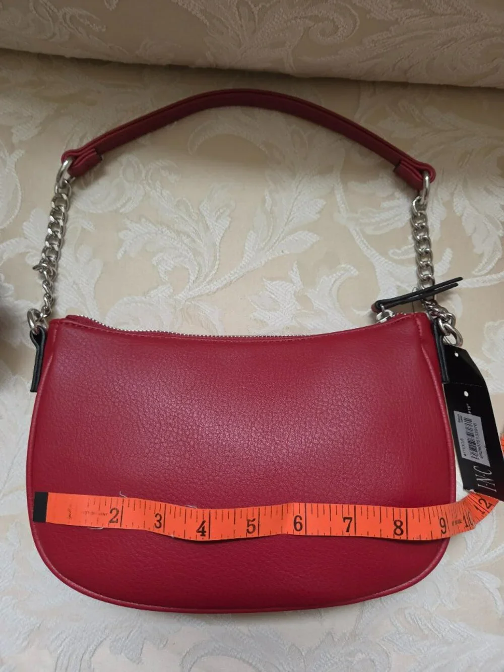 INC Burgundy Handbag with Silver Hardware NWT